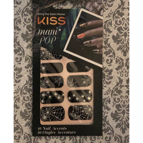 KISS Mani POP 16 Nail Accents - Press-on Nails in “Tombstone” (Goth) - Picture 2 of 4